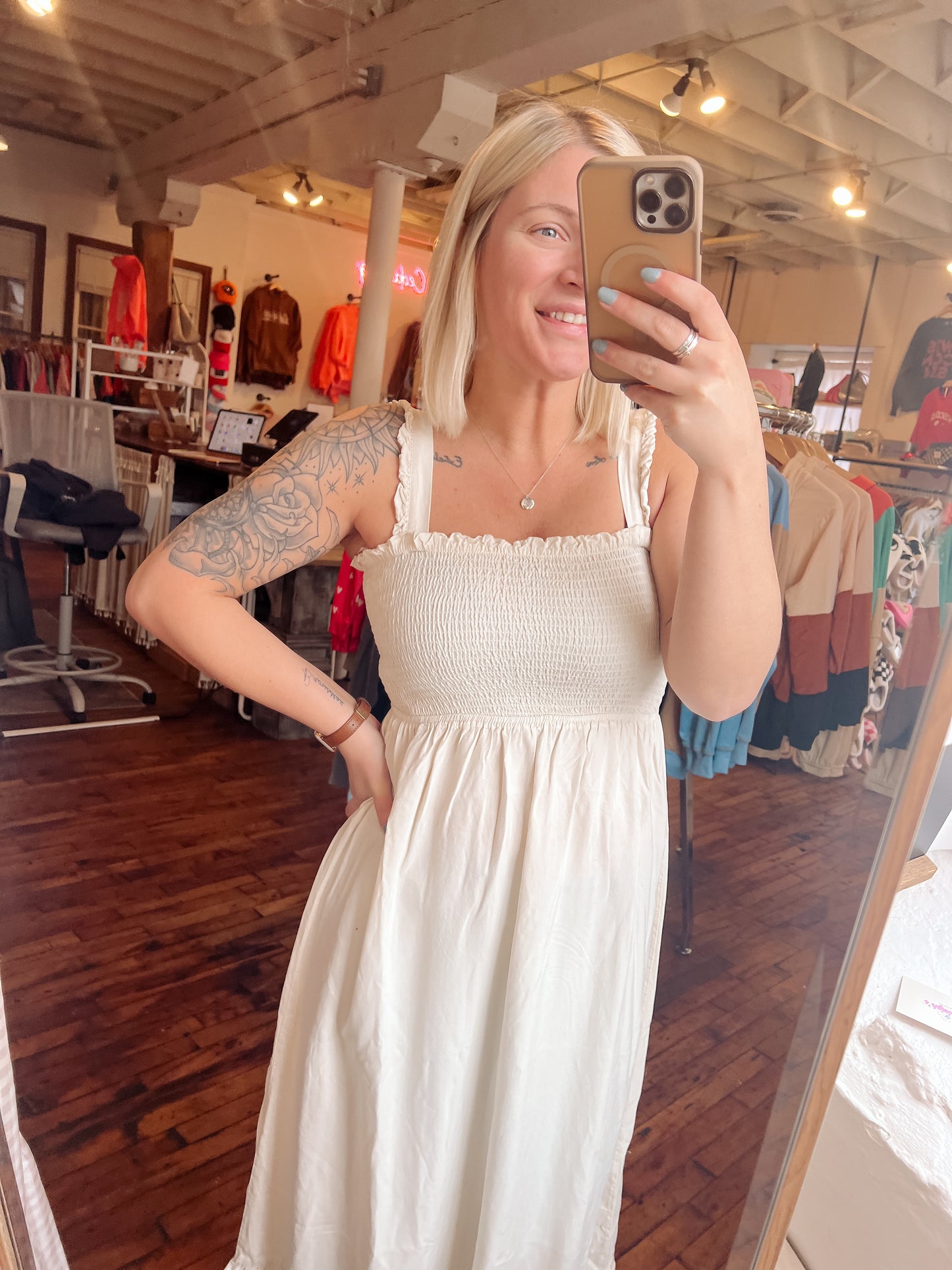 Smocked Maxi Dress