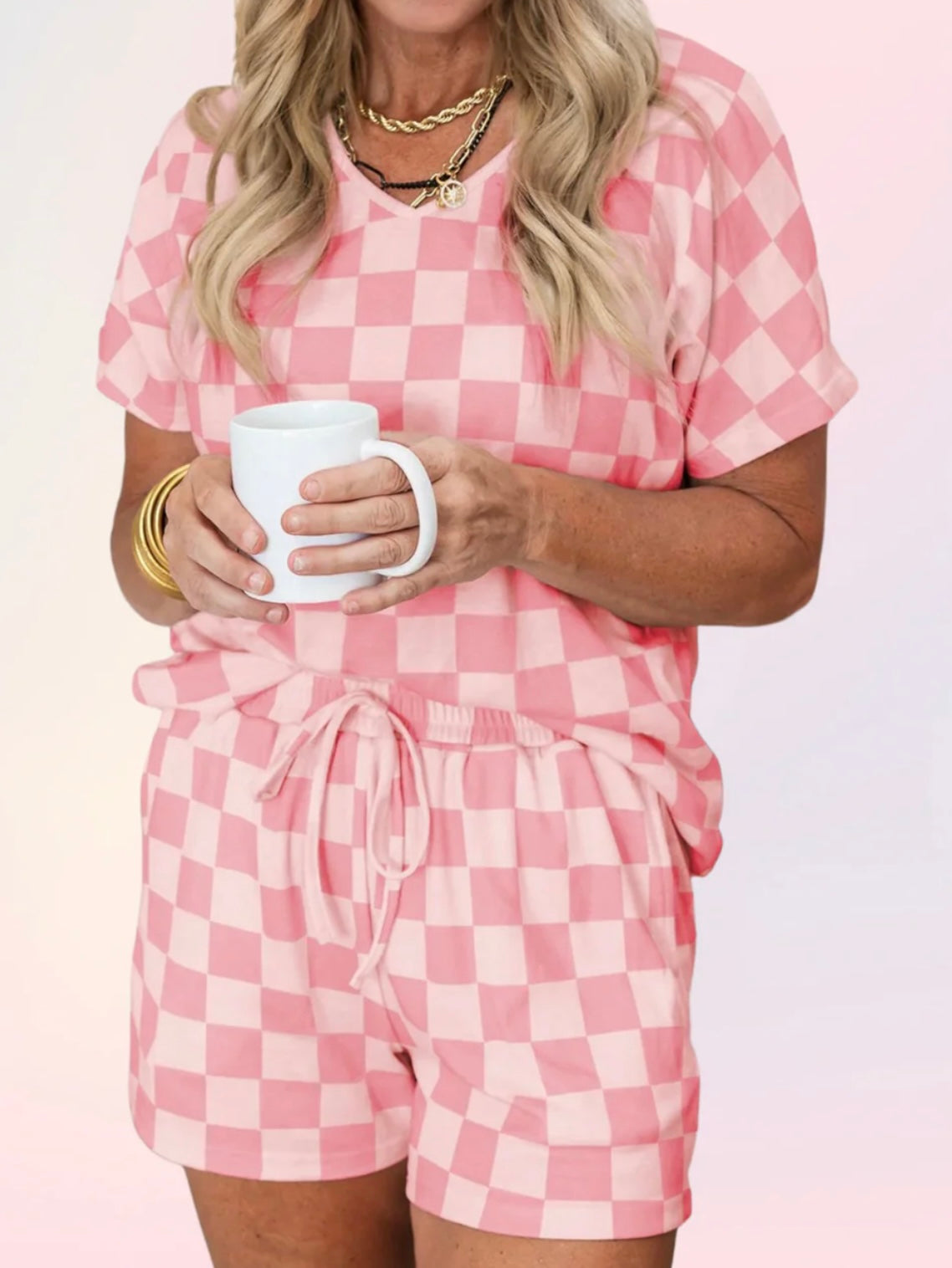 Pink Checkered Lounge