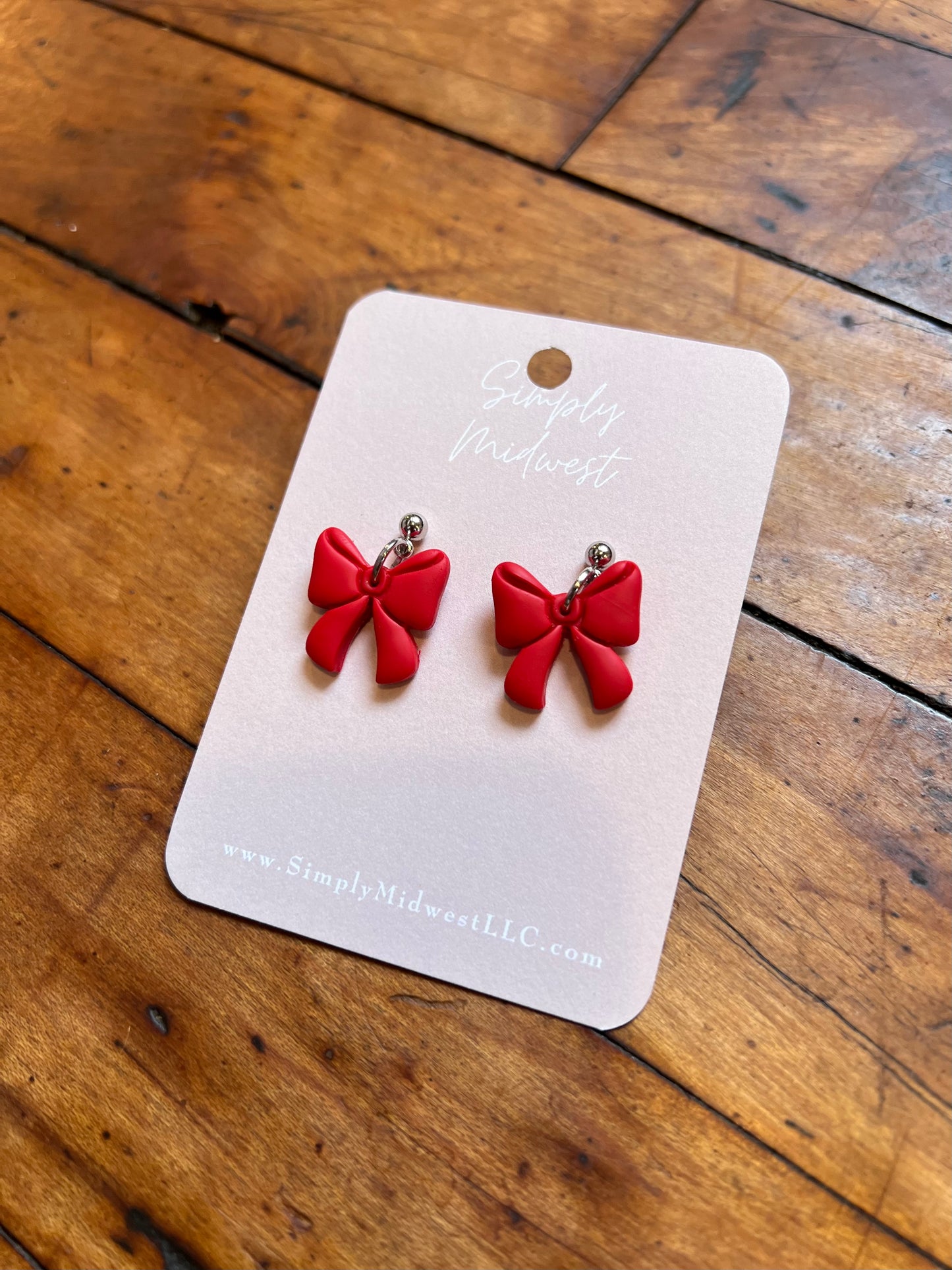 Red Bow Dangle