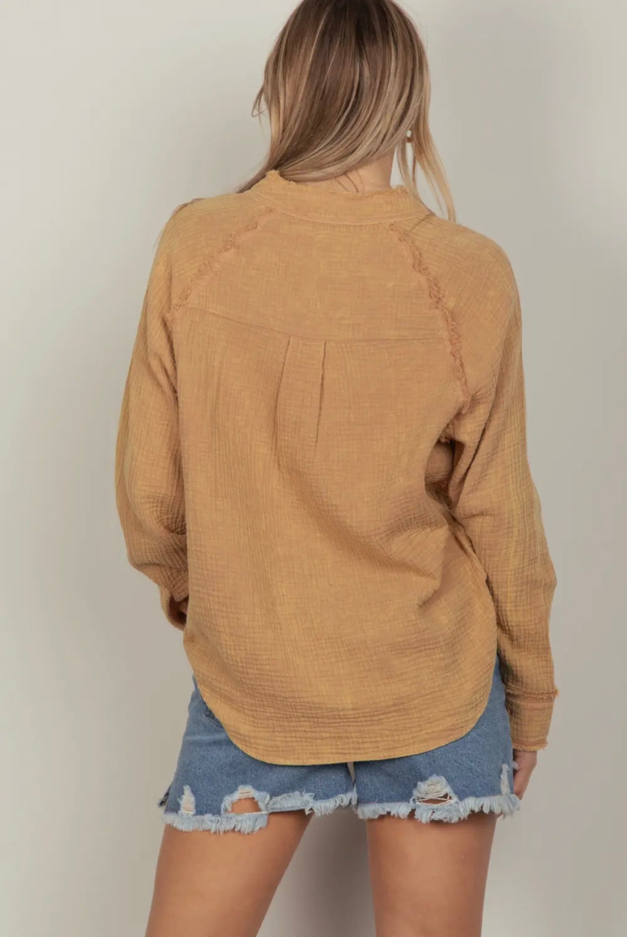 Woven Crinkle Top
