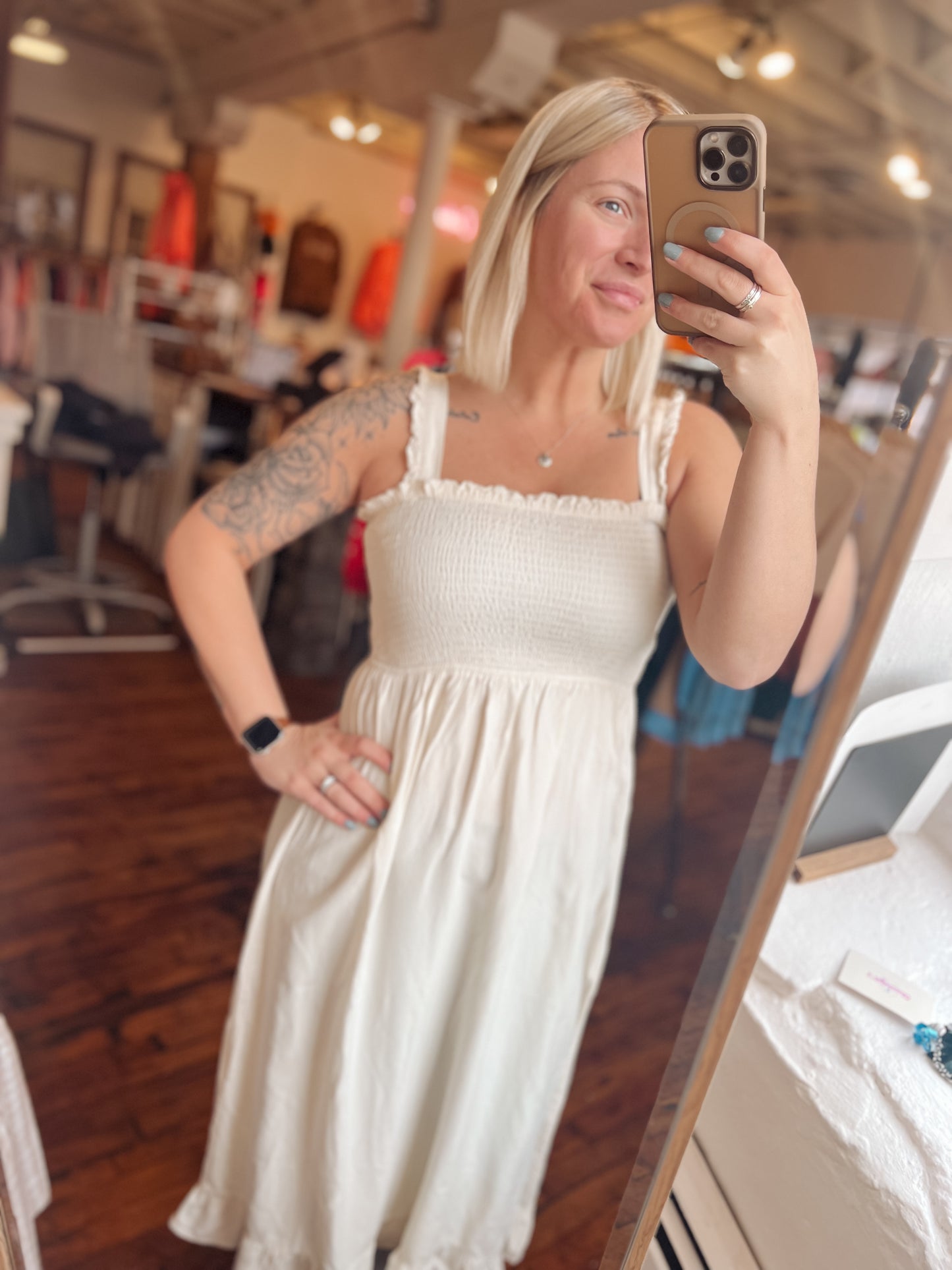 Smocked Maxi Dress