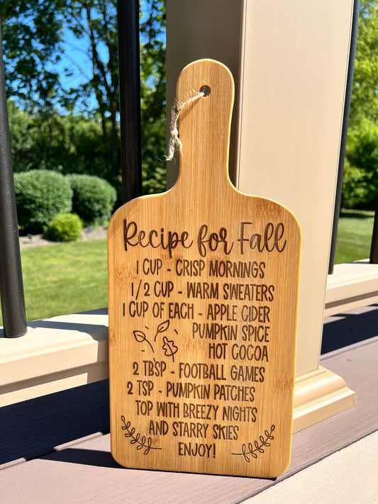 Recipe For Fall