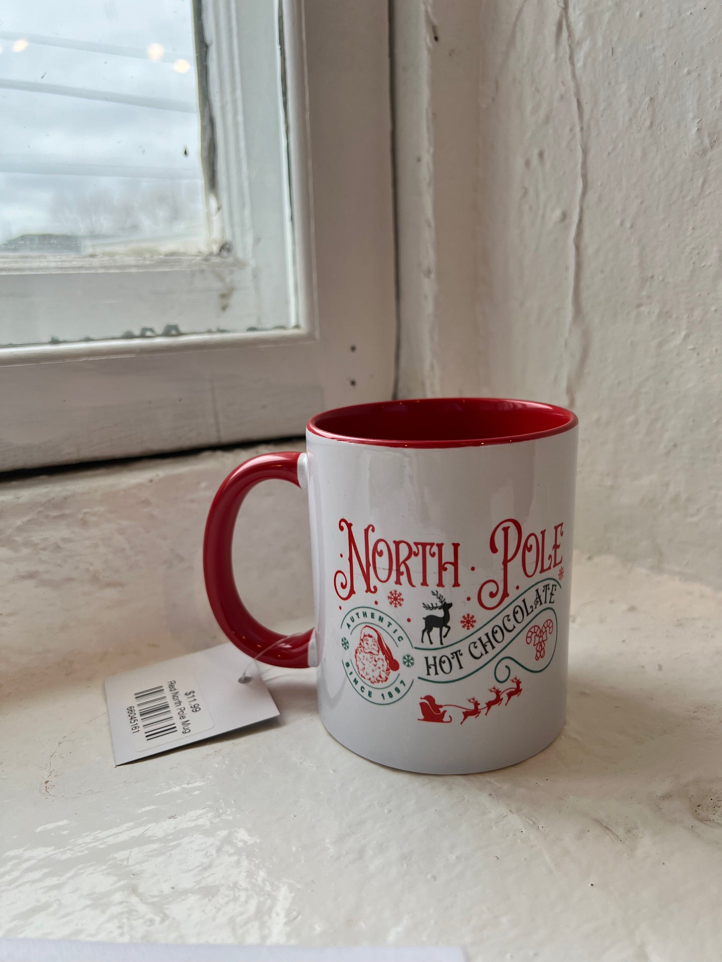 Red North Pole Mug