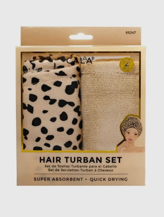 Hair Turban Set Beige