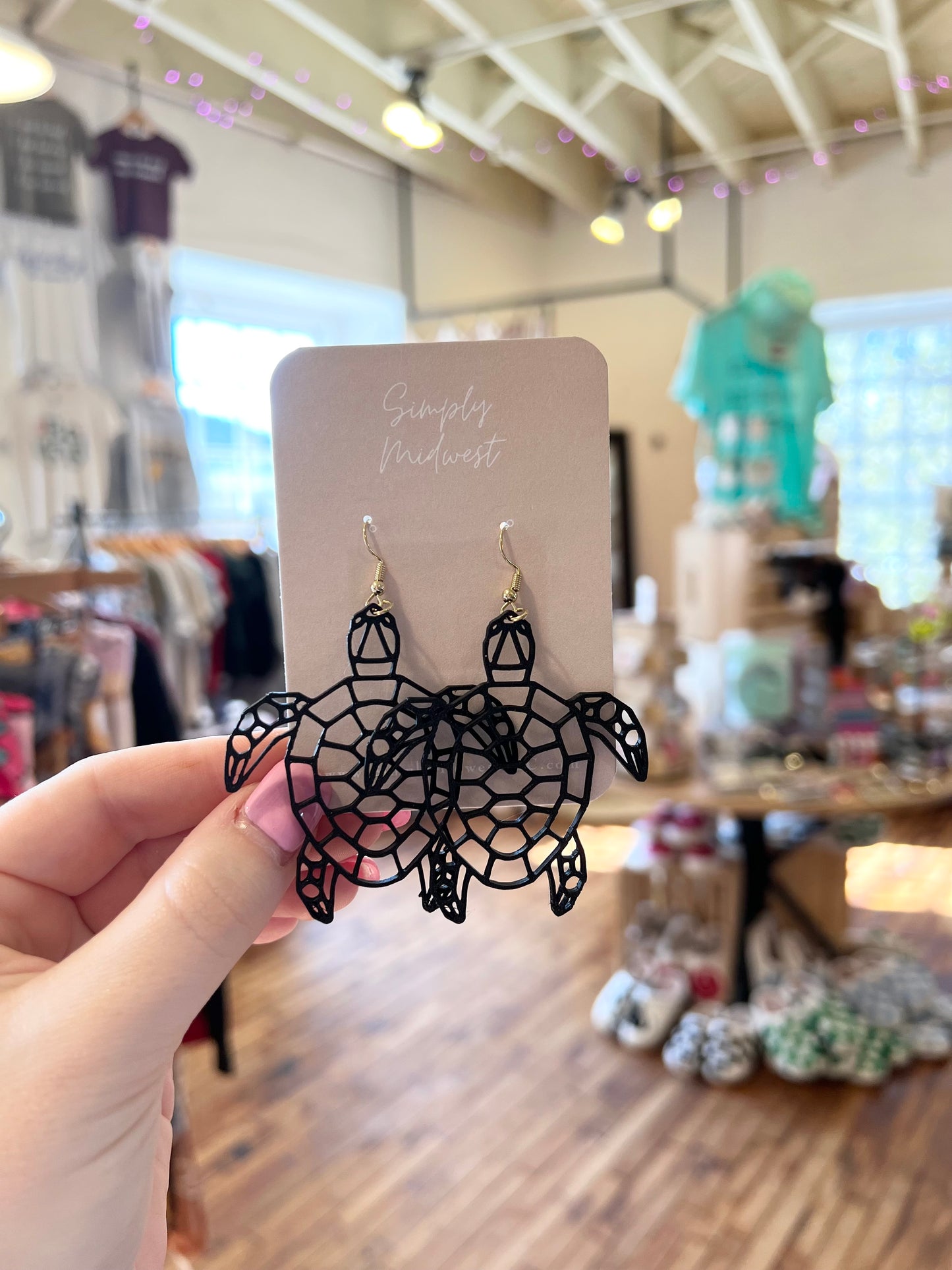 Turtle Line Work Dangle