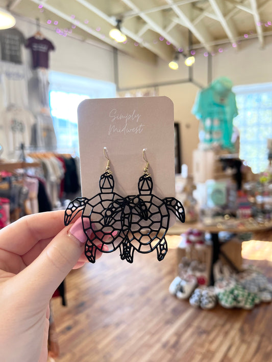 Turtle Line Work Dangle