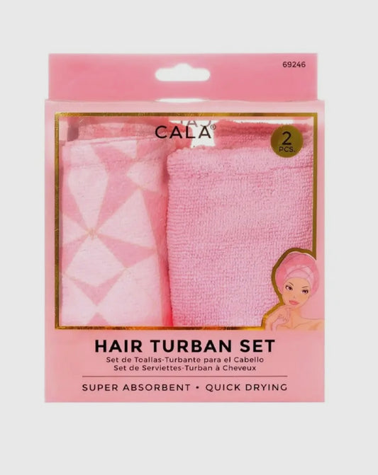 Hair Turban Set Pink