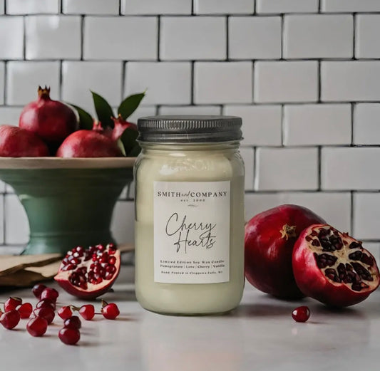 Cherry Hearts Candle