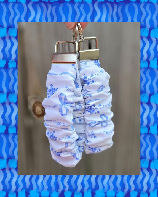 Blue Bow Wristband