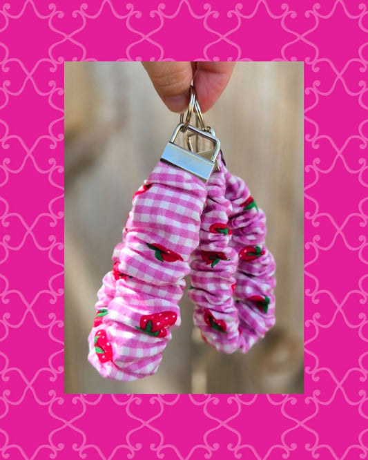 Strawberry Gingham Wristband