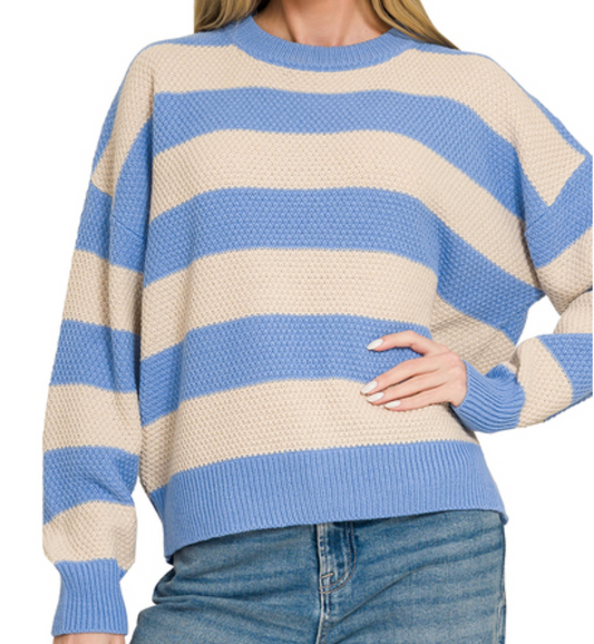 Sunday Stroll Striped Sweater