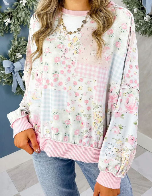 Pink Floral Patchwork