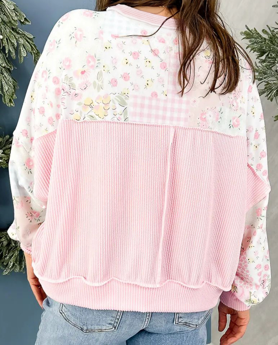 Pink Floral Patchwork