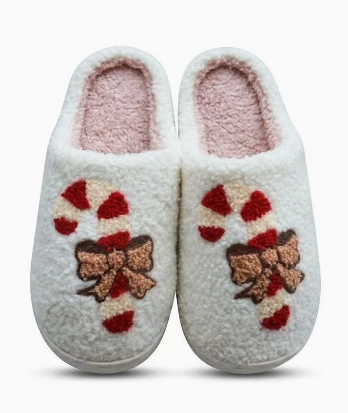 Candy Cane Slippers
