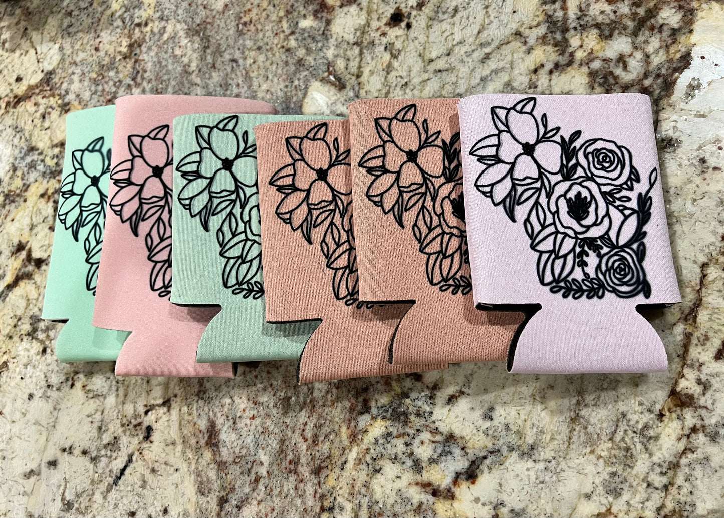 Floral Koozie