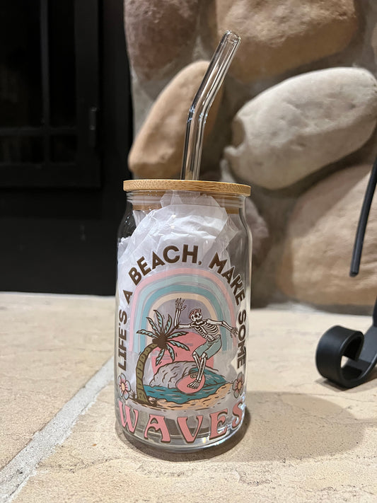 Life’s A Beach Beer Glass